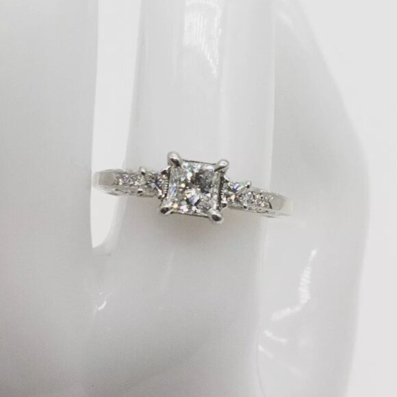 Jewelry - NEW Michael Beaudry 1.51+ct VS1 F GIA Princess Cut Diamond Platinum Ring